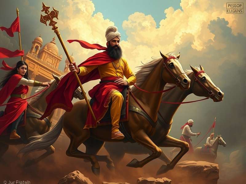 Guru Gobind Singh Ji in battle